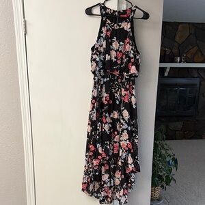Floral Halter Maxi Dress